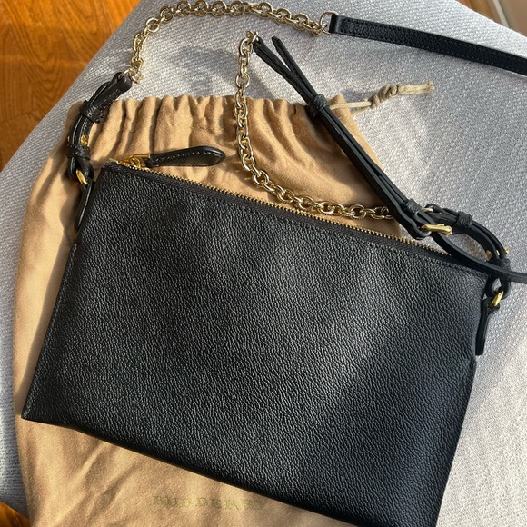 Burberry Black Leather Crossbody Bag - Picture 2 of 7
